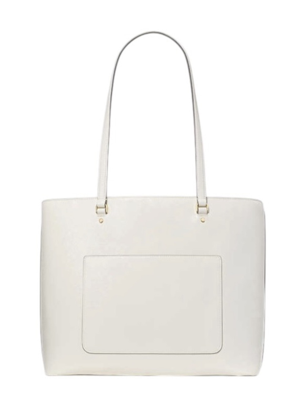 kate spade Cream Crinkle Patent Leather Large Tote Computer Bag NWT MSRP $399 - Picture 3 of 5